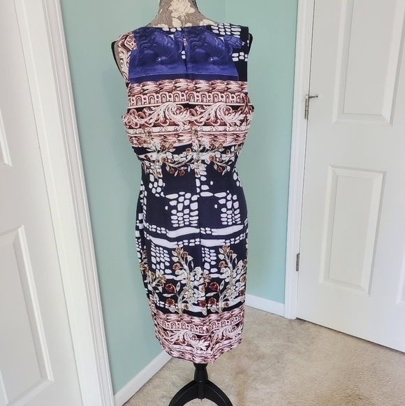 Single Los Angeles Plus 1X Printed Shift Dress NWT - Picture 3 of 7